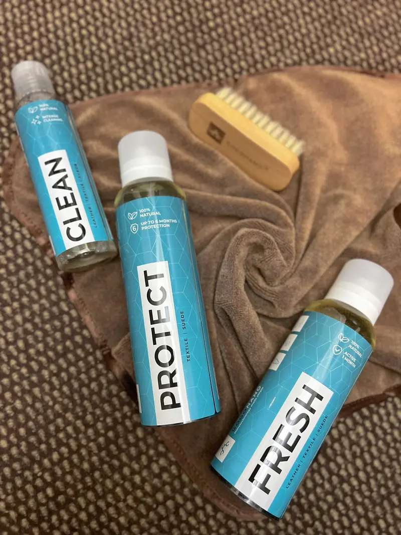 leather shoe care kit clean protect brush white sneakers